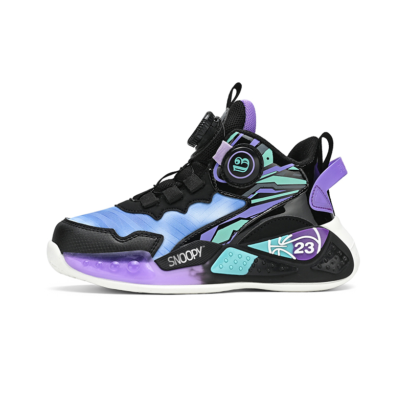 Детские баскетбольные кроссовки с противоскользящим покрытием, устойчивые к истиранию и отскоку, водонепроницаемые, среднего размера SNOOPY, фиолетовый
Детские баскетбольные кроссовки с противоскользящим покрытием, устойчивые к истиранию и отскоку, водонепроницаемые, среднего размера SNOOPY, фиолетовый
