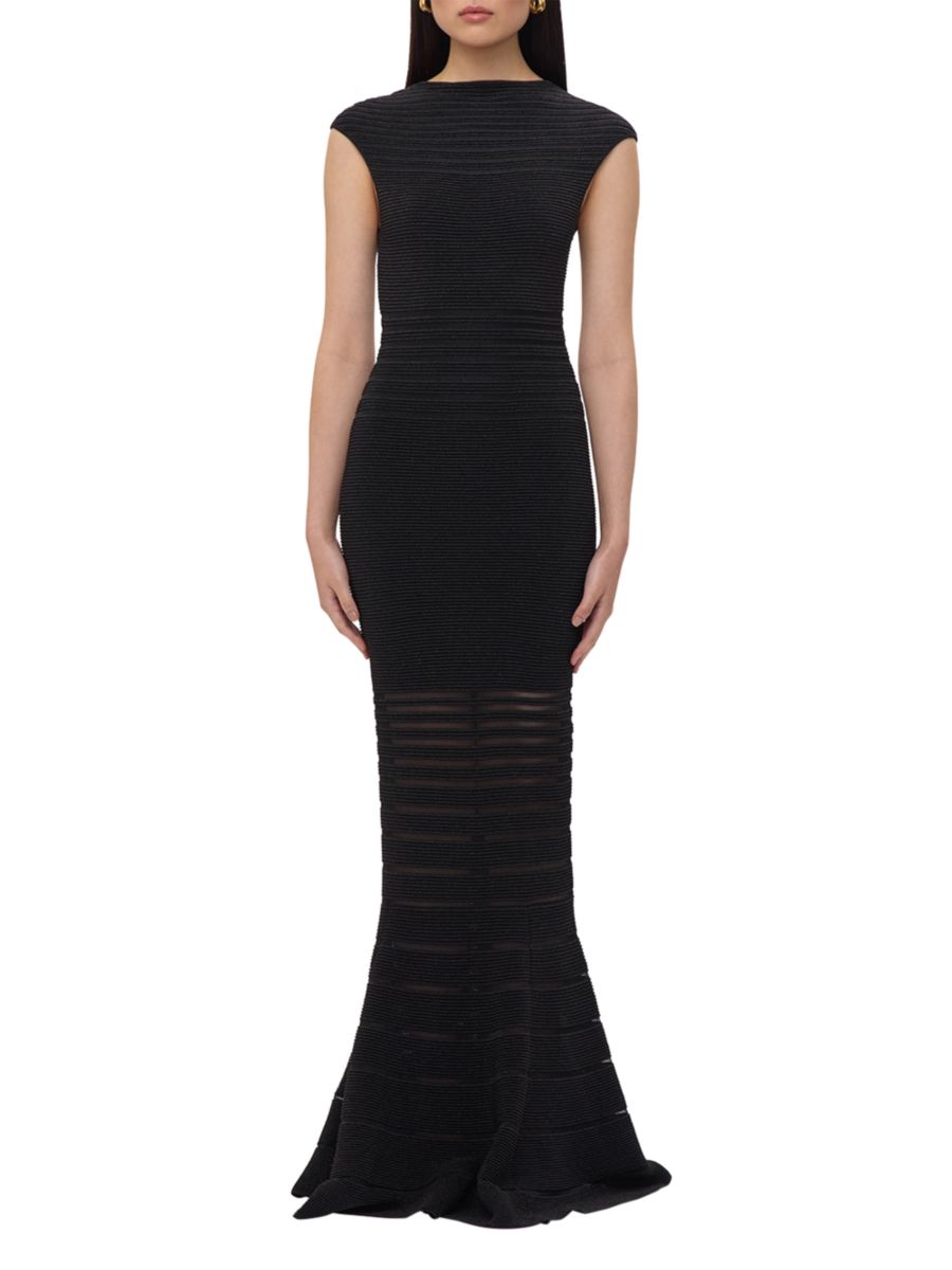 Платье Camila с металлическим бандажом и силуэтом русалка Hervé Léger, цвет Metallic Black
Платье Camila с металлическим бандажом и силуэтом русалка Hervé Léger, цвет Metallic Black