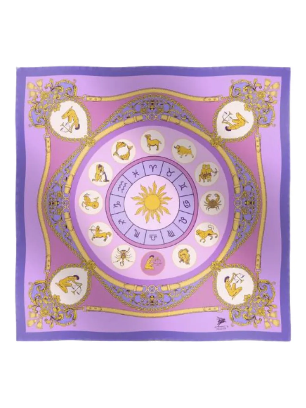 Шелковый платок с принтом Elios Milano, фиолетовый
Шелковый платок с принтом Elios Milano, фиолетовый