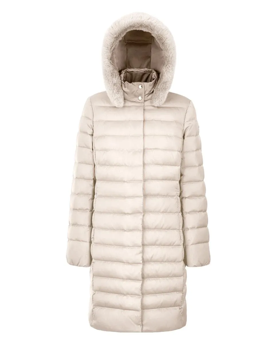 Женское длинное пуховое пальто с капюшоном Geox, белый
Женское длинное пуховое пальто с капюшоном Geox, белый