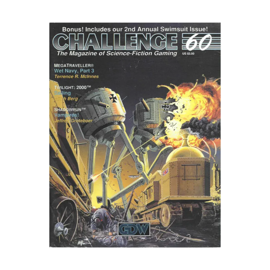 Журнал #60 "Shadowrun - Vampires!, Twilight - 2000 Sailing", Challenge Magazine
Журнал #60 "Shadowrun - Vampires!, Twilight - 2000 Sailing", Challenge Magazine