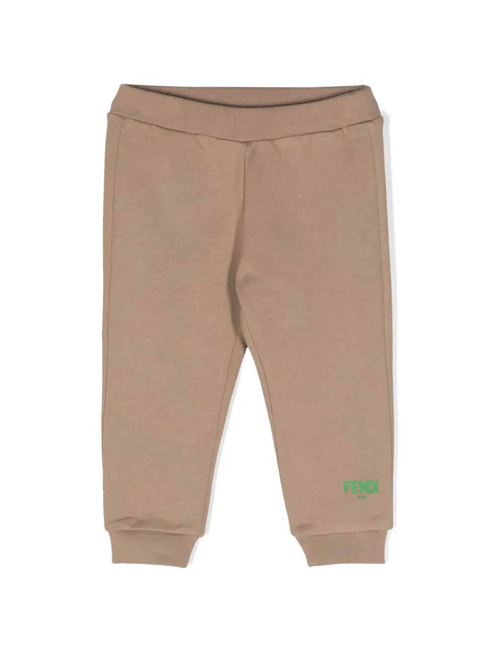 Спортивные брюки с логотипом FENDI KIDS, нейтральный 
Спортивные брюки с логотипом FENDI KIDS, нейтральный