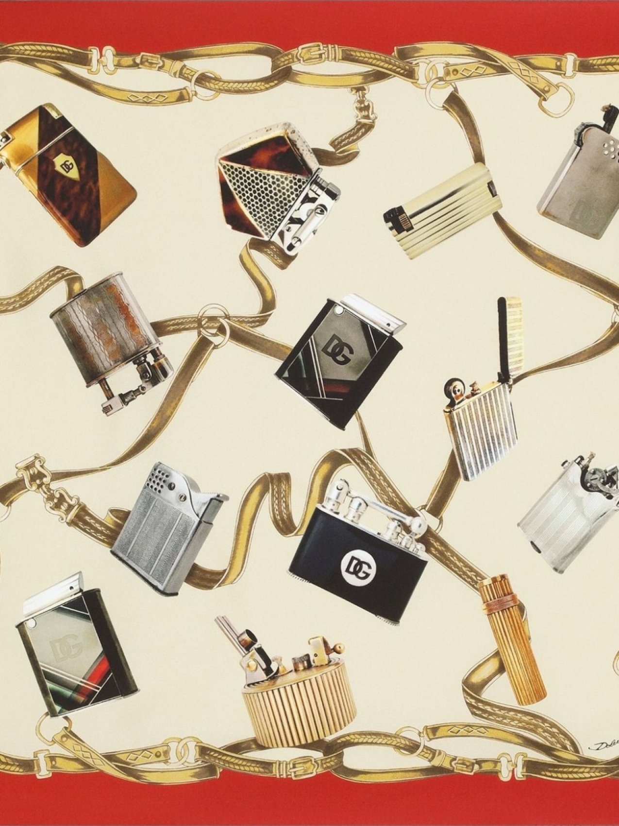 Шелковый платок с графичным принтом и логотипом Dolce & Gabbana, нейтральный
Шелковый платок с графичным принтом и логотипом Dolce & Gabbana, нейтральный