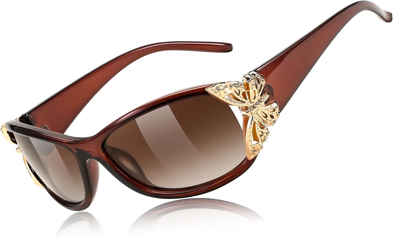 FEISEDY Модные поляризованные солнцезащитные очки в стиле Y2K с обтекаемым дизайном в виде бабочки. Защита от ультрафиолета UV400. B0078, Tea Frame & Gradual Tea Lens
FEISEDY Модные поляризованные солнцезащитные очки в стиле Y2K с обтекаемым дизайном в виде бабочки. Защита от ультрафиолета UV400. B0078, Tea Frame & Gradual Tea Lens