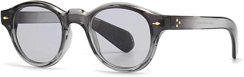 Винтажные круглые солнцезащитные очки для женщин, модные панк-очки, защита от УФ-излучения UV400, модные очки для мужчин с заклепками UATXTAU, Grey Light Grey
Винтажные круглые солнцезащитные очки для женщин, модные панк-очки, защита от УФ-излучения UV400, модные очки для мужчин с заклепками UATXTAU, Grey Light Grey