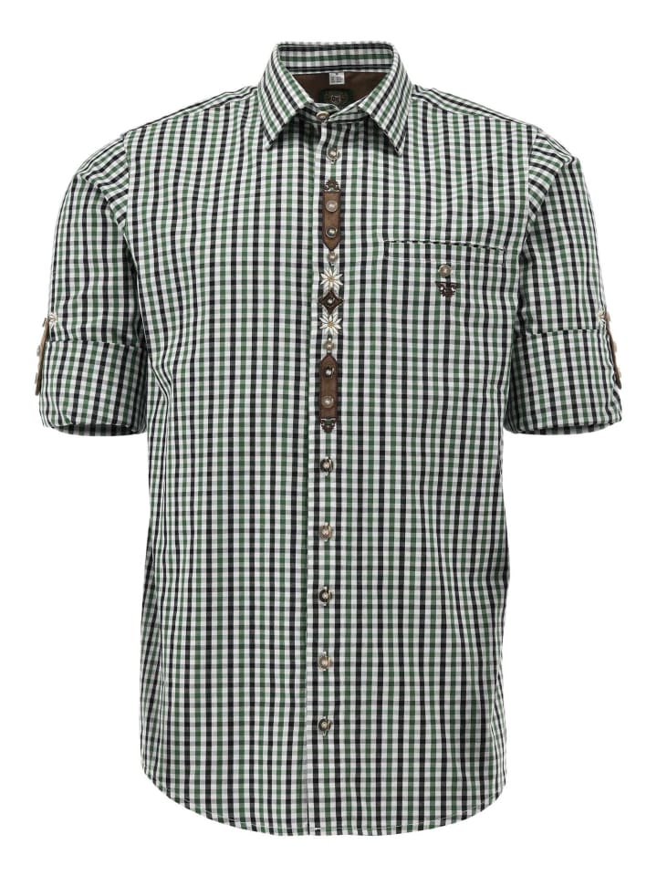 Рубашка Brenud традиционного зеленого цвета OS-Trachten
Рубашка Brenud традиционного зеленого цвета OS-Trachten