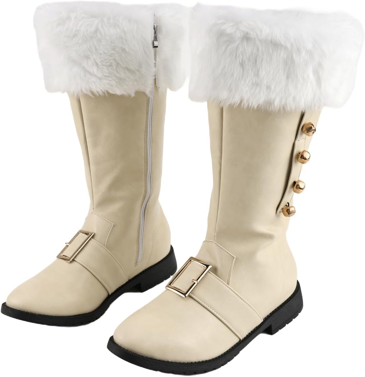 Рождественские сапоги Санта-Клауса, мужской костюм на Хэллоуин, черные сапоги с высокой голенью и белым мехом Ciyasheh
Рождественские сапоги Санта-Клауса, мужской костюм на Хэллоуин, черные сапоги с высокой голенью и белым мехом Ciyasheh