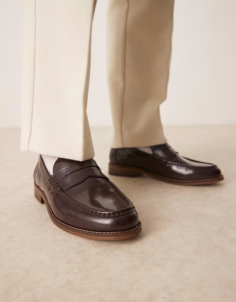 Пенни-лоферы ASOS DESIGN из кожи бордового цвета
Пенни-лоферы ASOS DESIGN из кожи бордового цвета