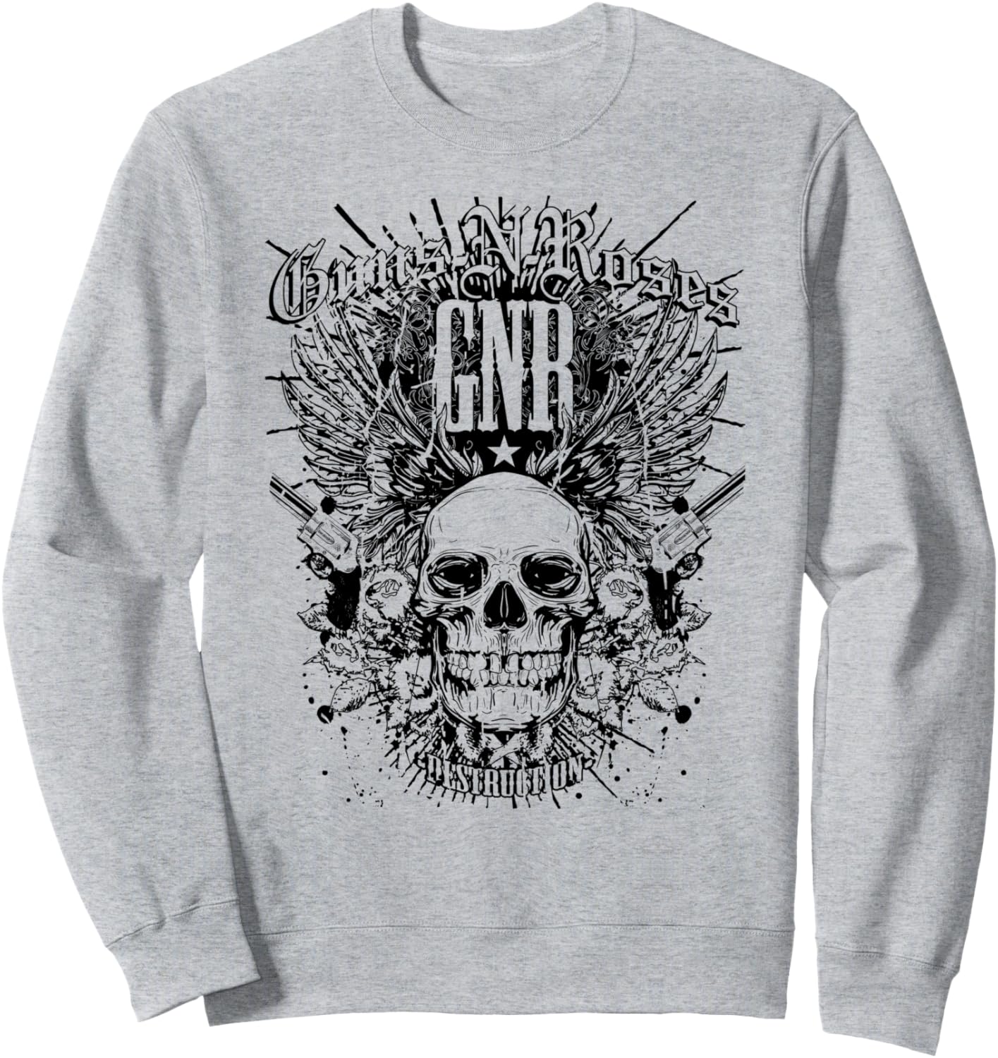 Официальная толстовка Guns N' Roses Destruction, серая
Официальная толстовка Guns N' Roses Destruction, серая