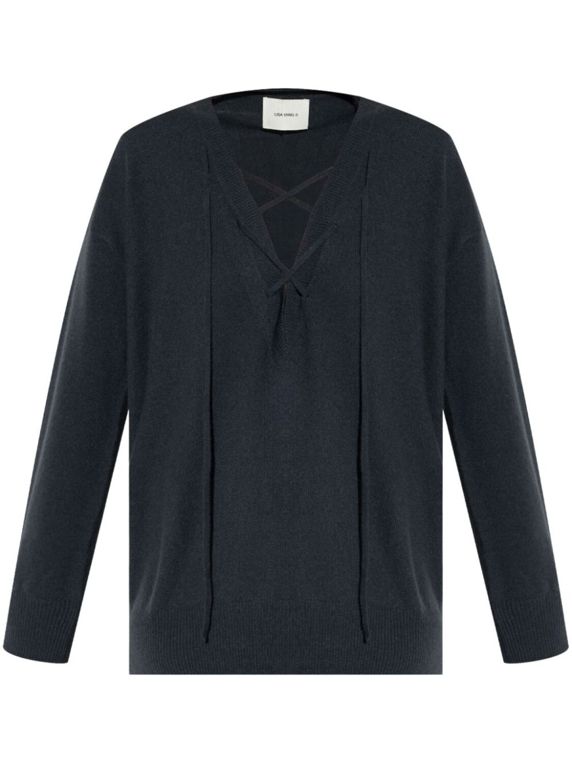Lisa Yang кашемировый джемпер Erna с V-образным вырезом, черный
Lisa Yang кашемировый джемпер Erna с V-образным вырезом, черный