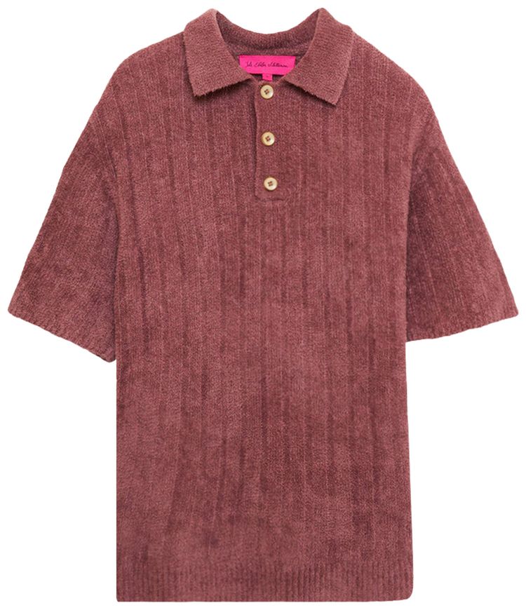 Поло The Elder Statesman Chenille Rib Short-Sleeve Polo 'Napa', розовый
Поло The Elder Statesman Chenille Rib Short-Sleeve Polo 'Napa', розовый
