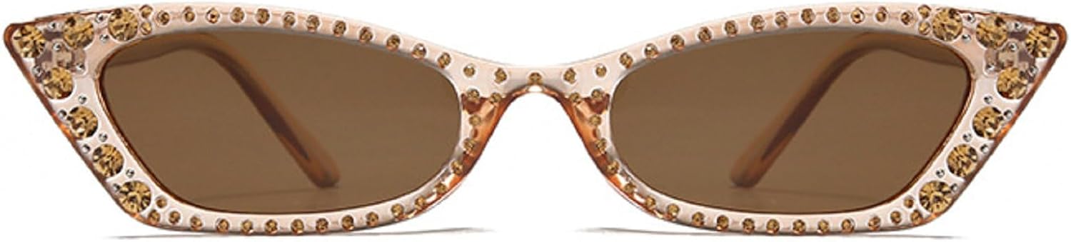 Удлинённые узкие солнцезащитные очки «кошачий глаз» для женщин в стиле ретро 90-х, женские солнцезащитные очки со стразами, модные маленькие очки с бриллиантами mincl, Brown
Удлинённые узкие солнцезащитные очки «кошачий глаз» для женщин в стиле ретро 90-х, женские солнцезащитные очки со стразами, модные маленькие очки с бриллиантами mincl, Brown