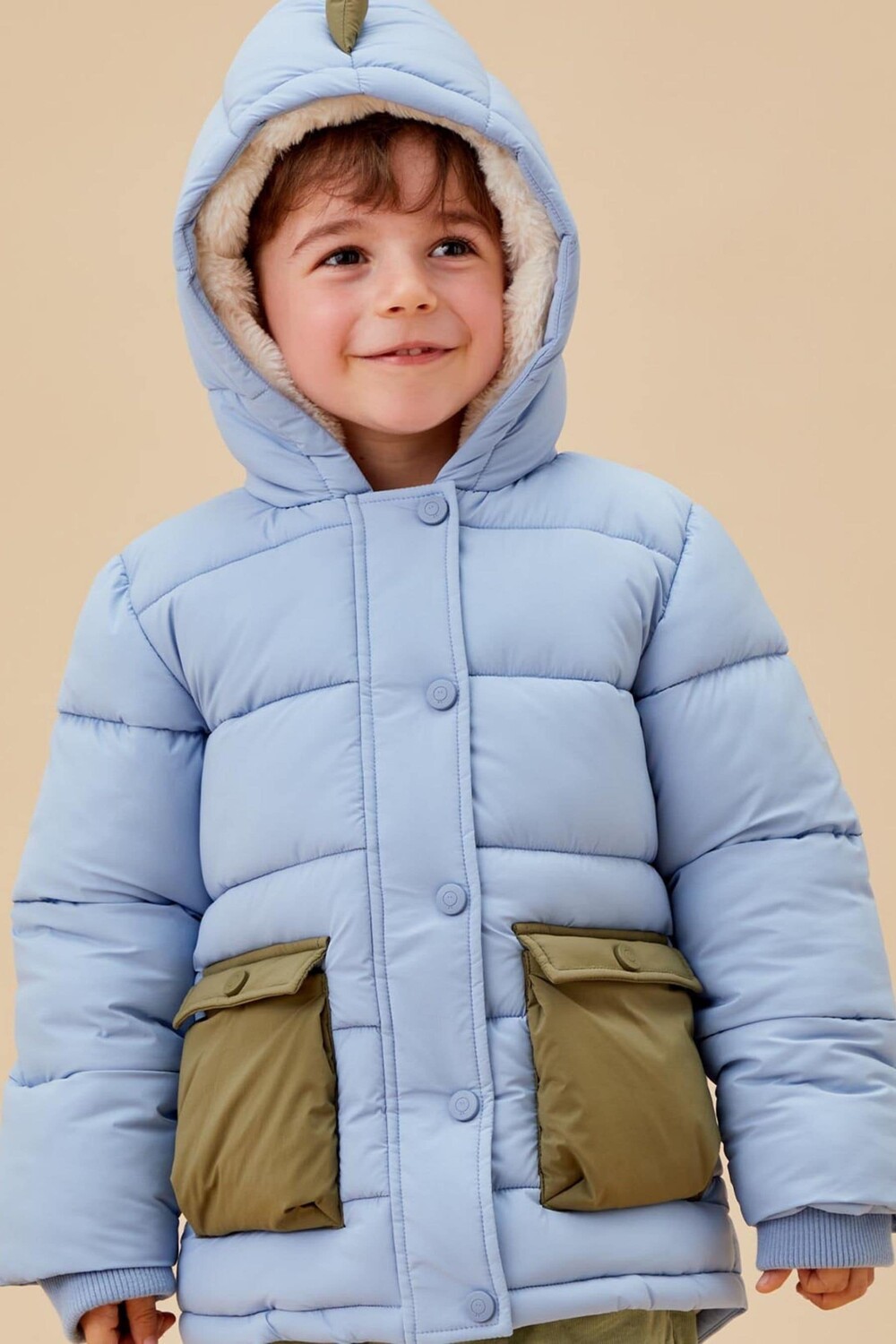 Переработанное 3 в 1 уютное пальто с динозавром в жилет Mori, синий
Переработанное 3 в 1 уютное пальто с динозавром в жилет Mori, синий