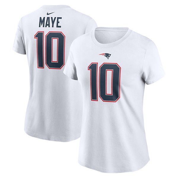 Футболка с именем и номером игрока Drake Maye New England Patriots Nike
Футболка с именем и номером игрока Drake Maye New England Patriots Nike