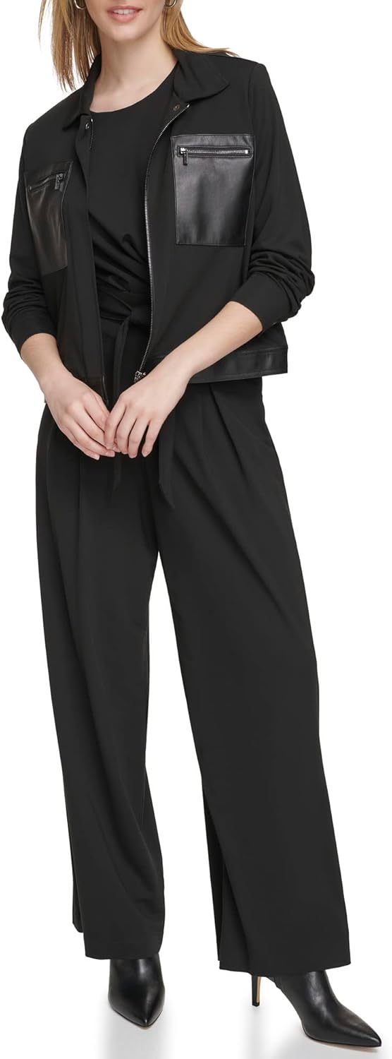 Женская куртка Calvin Klein с трикотажным полотном на молнии спереди, Black
Женская куртка Calvin Klein с трикотажным полотном на молнии спереди, Black