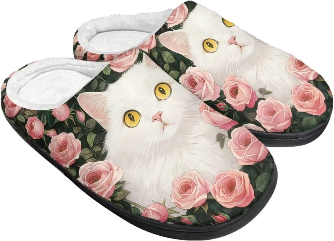 Тапочки Tomeusey для женщин - домашние и хлопковые тапочки с противоскользящей подошвой, подарок для женщин и мужчин, Cat Rose
Тапочки Tomeusey для женщин - домашние и хлопковые тапочки с противоскользящей подошвой, подарок для женщин и мужчин, Cat Rose