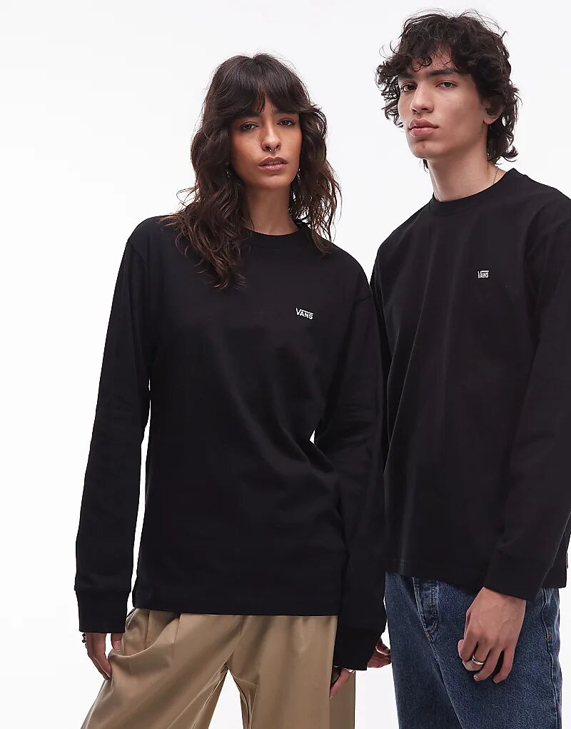 Лонгслив свободного кроя с длинными рукавами и логотипом Vans на левой груди, черного цвета
Лонгслив свободного кроя с длинными рукавами и логотипом Vans на левой груди, черного цвета