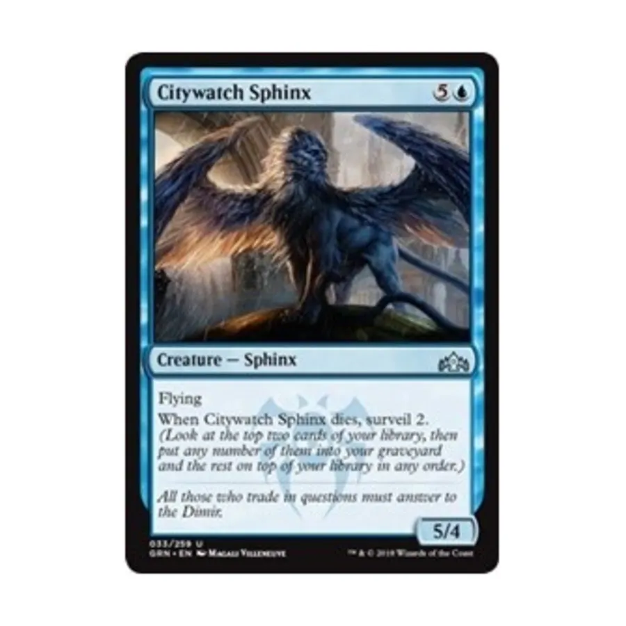 CCG Городской дозорный Сфинкс (U), MTG - Guilds of Ravnica
CCG Городской дозорный Сфинкс (U), MTG - Guilds of Ravnica