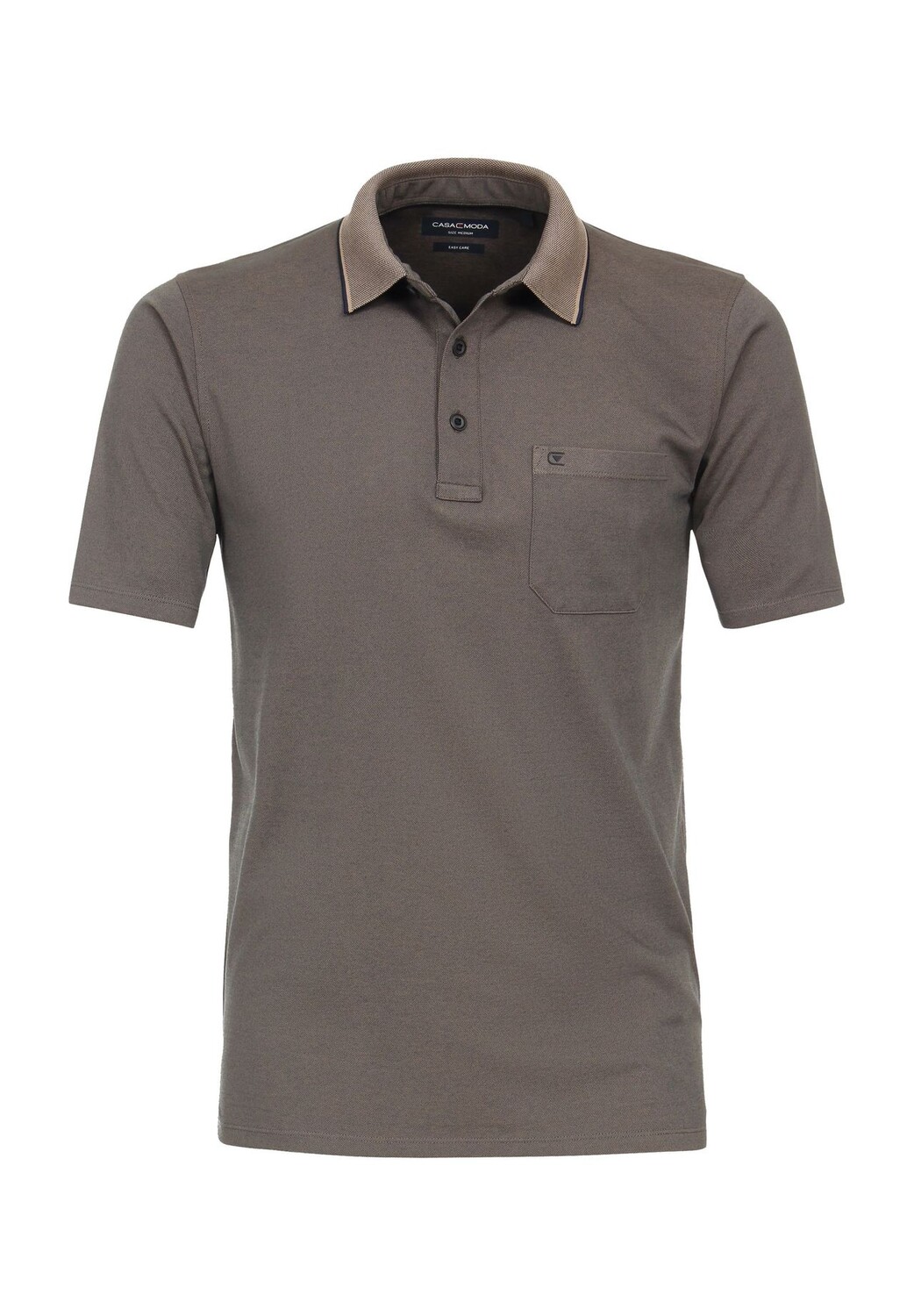 Рубашка-поло, вышивка логотипа, нагрудный карман, мужская CASAMODA, бежевый
Рубашка-поло, вышивка логотипа, нагрудный карман, мужская CASAMODA, бежевый