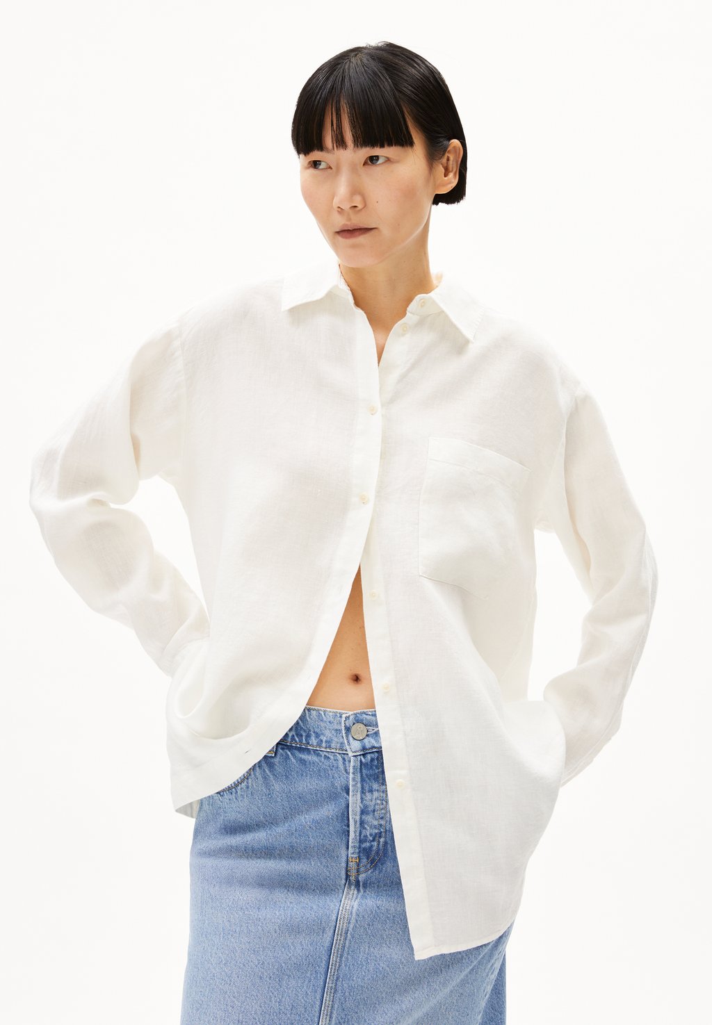 Блузка на пуговицах MAALGAA PURE ARMEDANGELS, белый
Блузка на пуговицах MAALGAA PURE ARMEDANGELS, белый