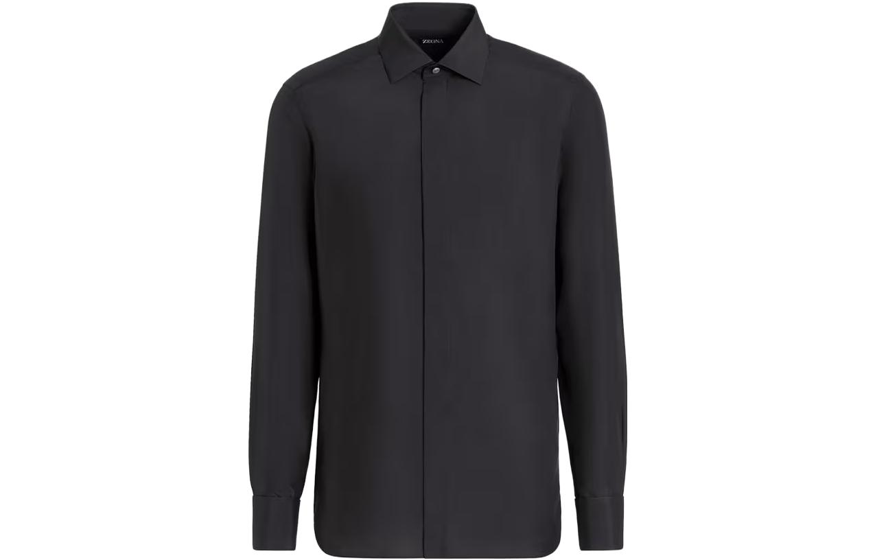 Zegna Черная шелковая вечерняя рубашка Мужская черная Ermenegildo Zegna
Zegna Черная шелковая вечерняя рубашка Мужская черная Ermenegildo Zegna