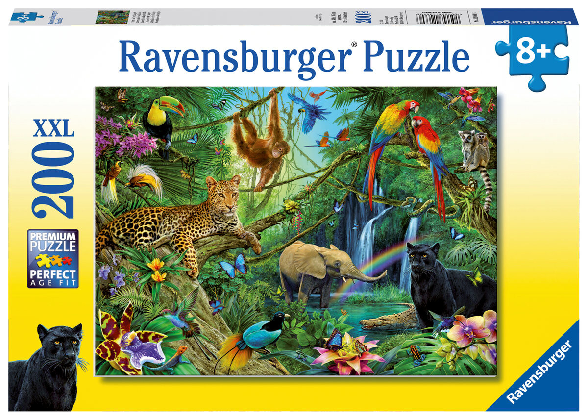 Ravensburger, пазл, Животные джунглей, XXL, 200 шт.
Ravensburger, пазл, Животные джунглей, XXL, 200 шт.