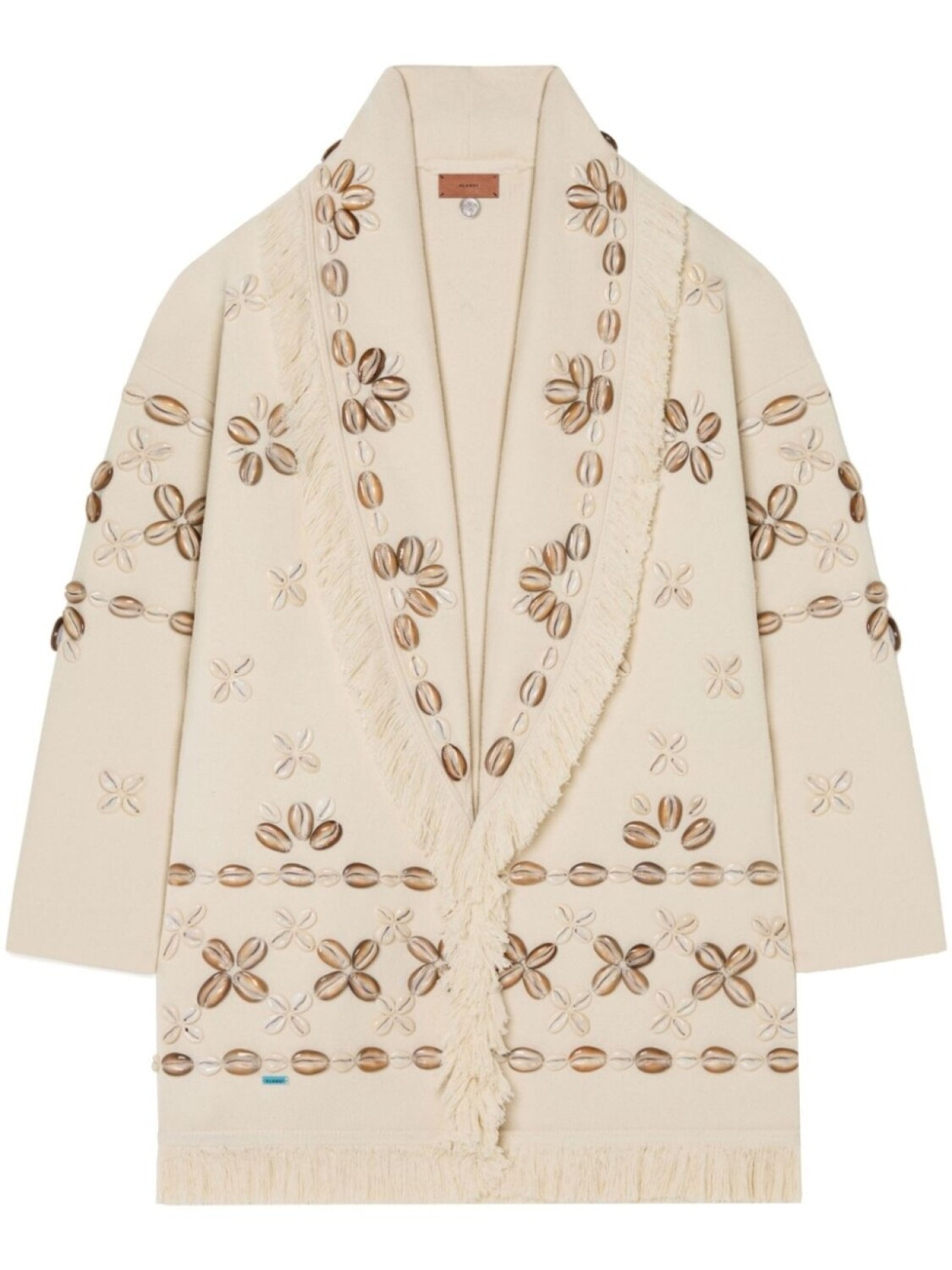 Alanui однобортное пальто Ocean Dream, нейтральный
Alanui однобортное пальто Ocean Dream, нейтральный