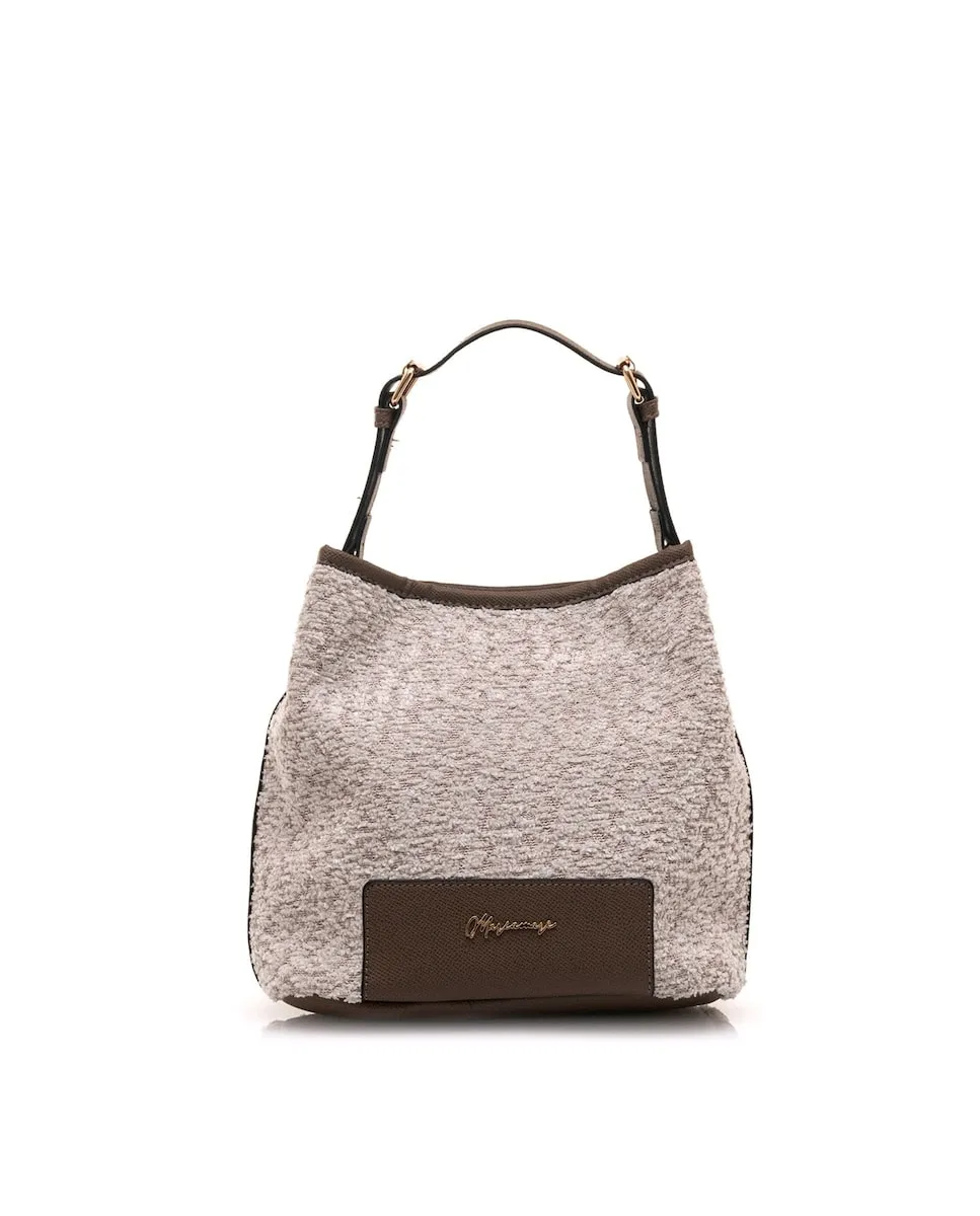 Женская сумка через плечо из ткани с кожаными деталями Mariamare, бежевый
Женская сумка через плечо из ткани с кожаными деталями Mariamare, бежевый