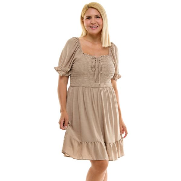 Мини-платье для юниоров с рукавами-фонариками и оборками As U Wish, коричневый
Мини-платье для юниоров с рукавами-фонариками и оборками As U Wish, коричневый