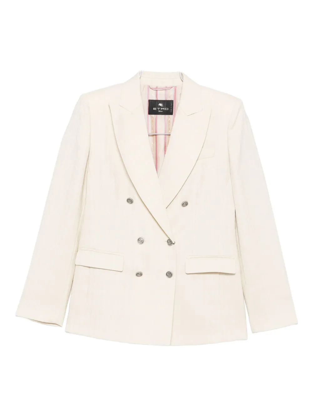 Двубортный пиджак Etro, нейтральный
Двубортный пиджак Etro, нейтральный