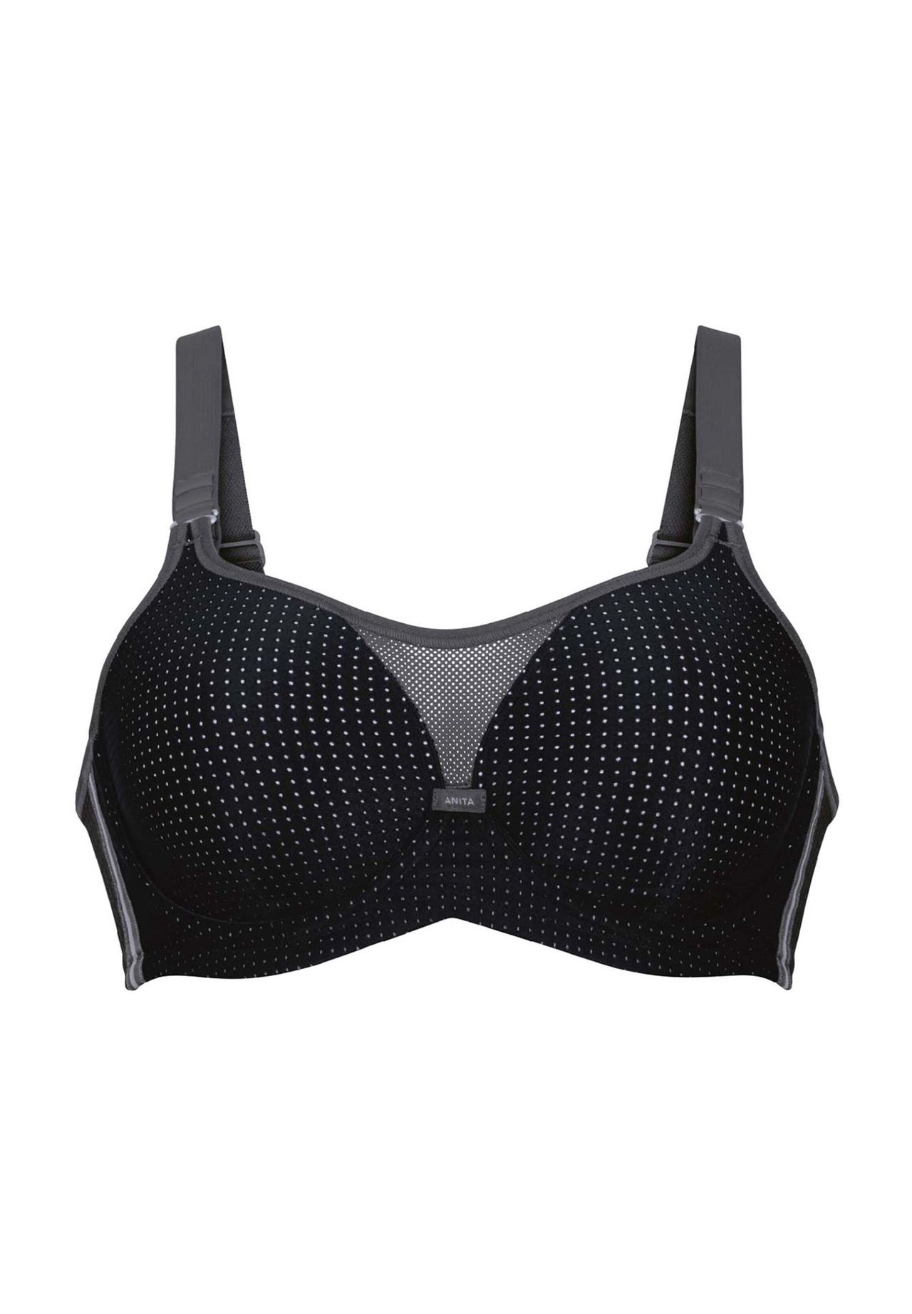 Женский спортивный бюстгальтер Performance Wirex с дышащей формованной чашкой Anita, цвет 445 Schwarz/ Anthr
Женский спортивный бюстгальтер Performance Wirex с дышащей формованной чашкой Anita, цвет 445 Schwarz/ Anthr