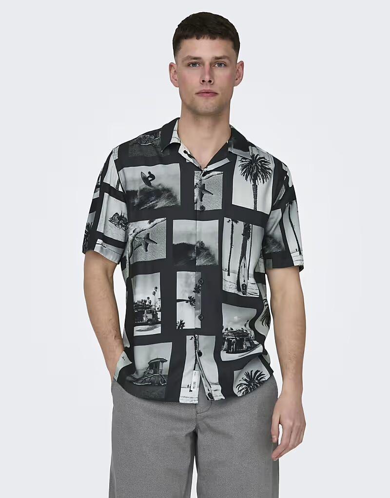 Футболка ONLY & SONS черного цвета
Футболка ONLY & SONS черного цвета