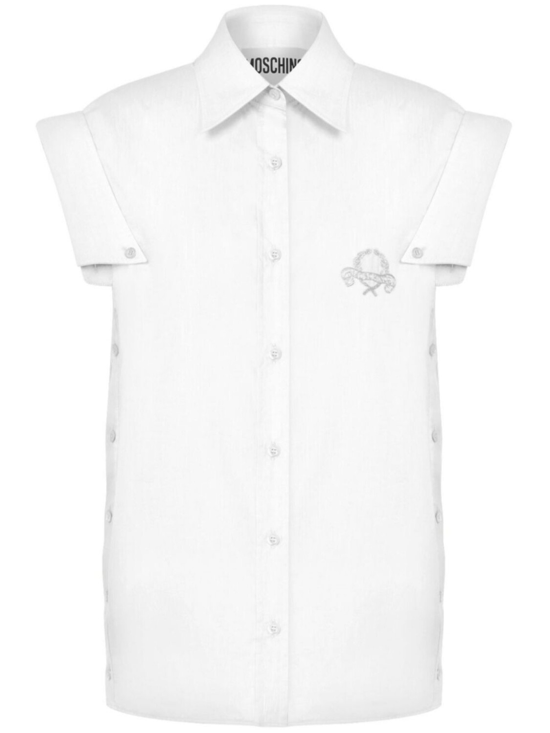 Moschino рубашка с вышитым логотипом, белый
Moschino рубашка с вышитым логотипом, белый