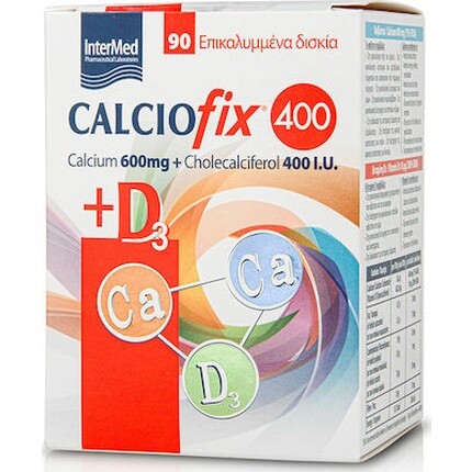 Calciofix 400 Пищевая добавка 90 таблеток Intermed
Calciofix 400 Пищевая добавка 90 таблеток Intermed