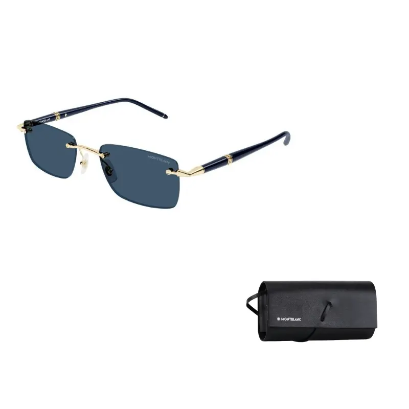 MONTBLANC Прямоугольные солнцезащитные очки, Blue
MONTBLANC Прямоугольные солнцезащитные очки, Blue