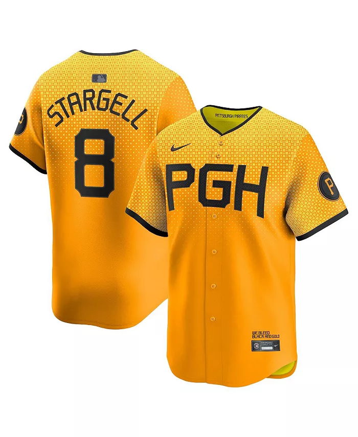 Мужская золотая ограниченная игровая футболка Willie Stargell City Connect Pittsburgh Pirates Nike
Мужская золотая ограниченная игровая футболка Willie Stargell City Connect Pittsburgh Pirates Nike