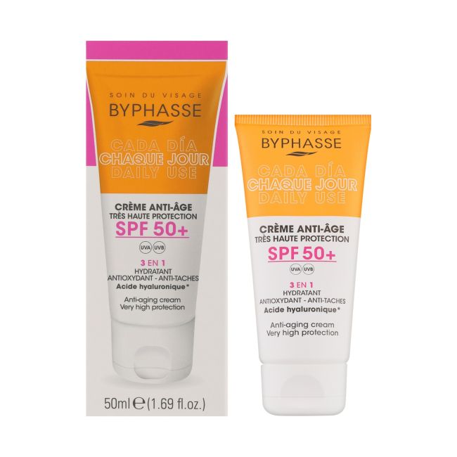 3 в 1 spf50+ защитный крем для лица Byphasse, 50 мл
3 в 1 spf50+ защитный крем для лица Byphasse, 50 мл