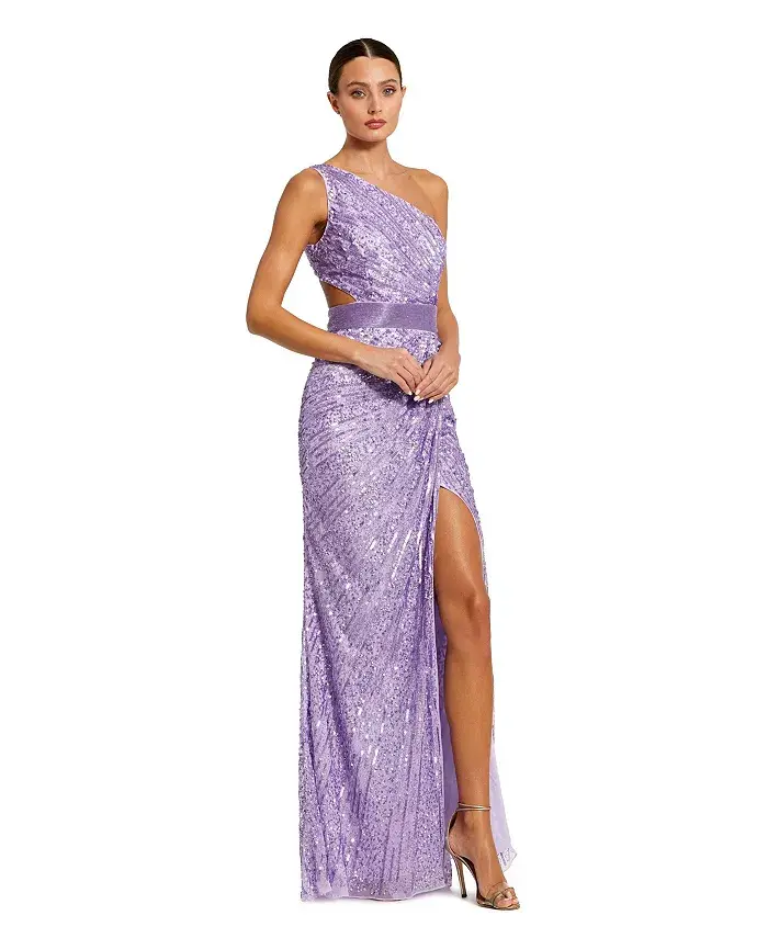 Женское платье на одно плечо с драпировкой и шнуровкой, расшитое пайетками Mac Duggal, фиолетовый
Женское платье на одно плечо с драпировкой и шнуровкой, расшитое пайетками Mac Duggal, фиолетовый