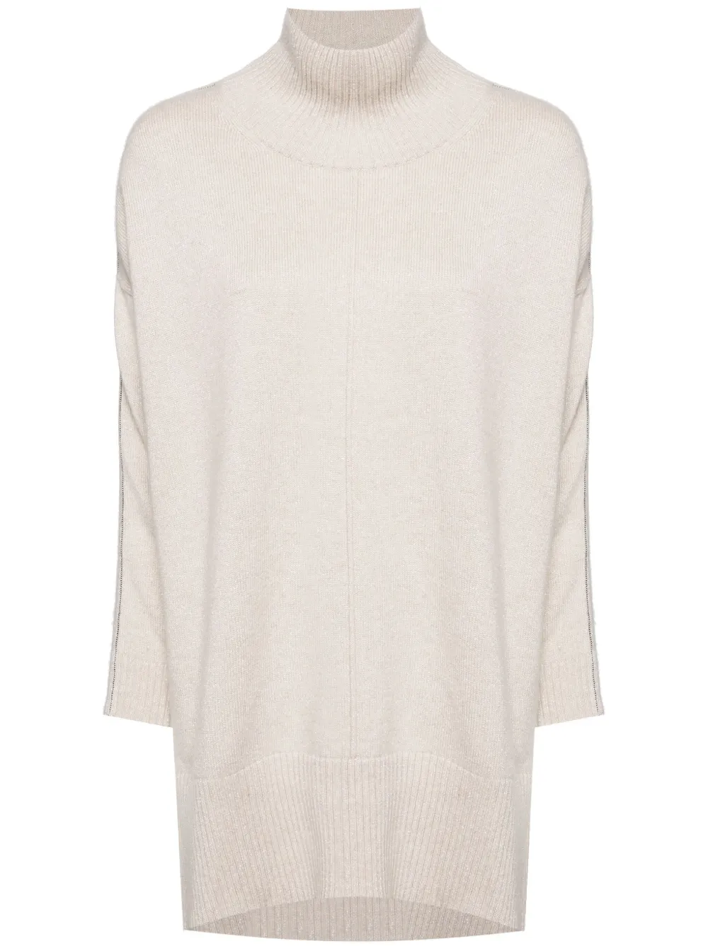 Джемпер с высоким воротником N.Peal, нейтральный
Джемпер с высоким воротником N.Peal, нейтральный