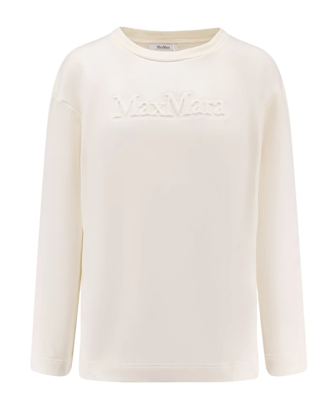 Хлопковая и шелковая толстовка Berma Max Mara, белый
Хлопковая и шелковая толстовка Berma Max Mara, белый