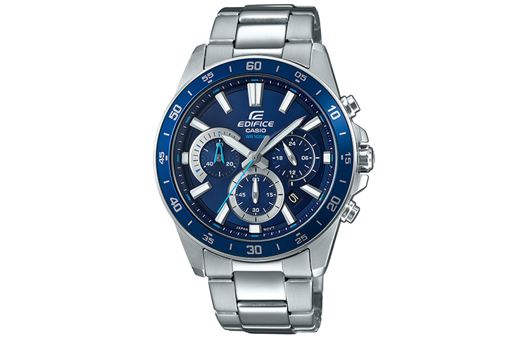 CASIO Часы Men EDIFICE Blue Watch EFV-570D-2A, Silver Blue Watch Dial 
CASIO Часы Men EDIFICE Blue Watch EFV-570D-2A, Silver Blue Watch Dial