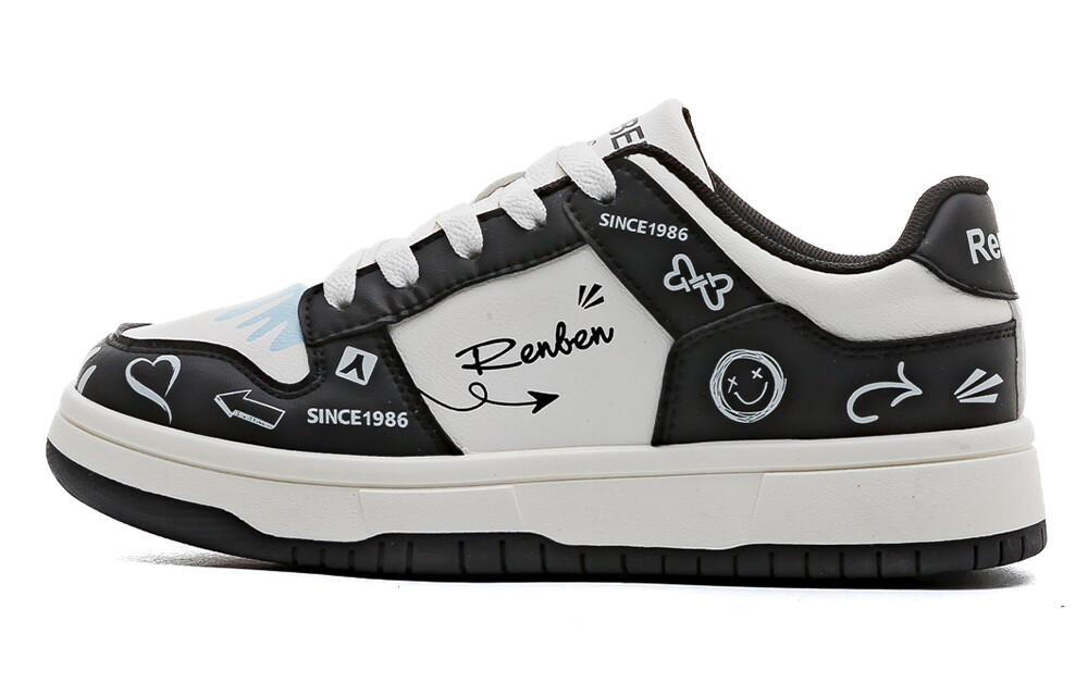 Кеды, скейтборд обувь женская низкая белый/черный/синий Renben
Кеды, скейтборд обувь женская низкая белый/черный/синий Renben