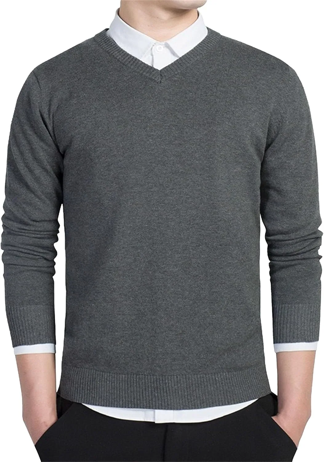 Мужской тонкий свитер V-образного выреза для осени и зимы DGHM-JLMY
Мужской тонкий свитер V-образного выреза для осени и зимы DGHM-JLMY