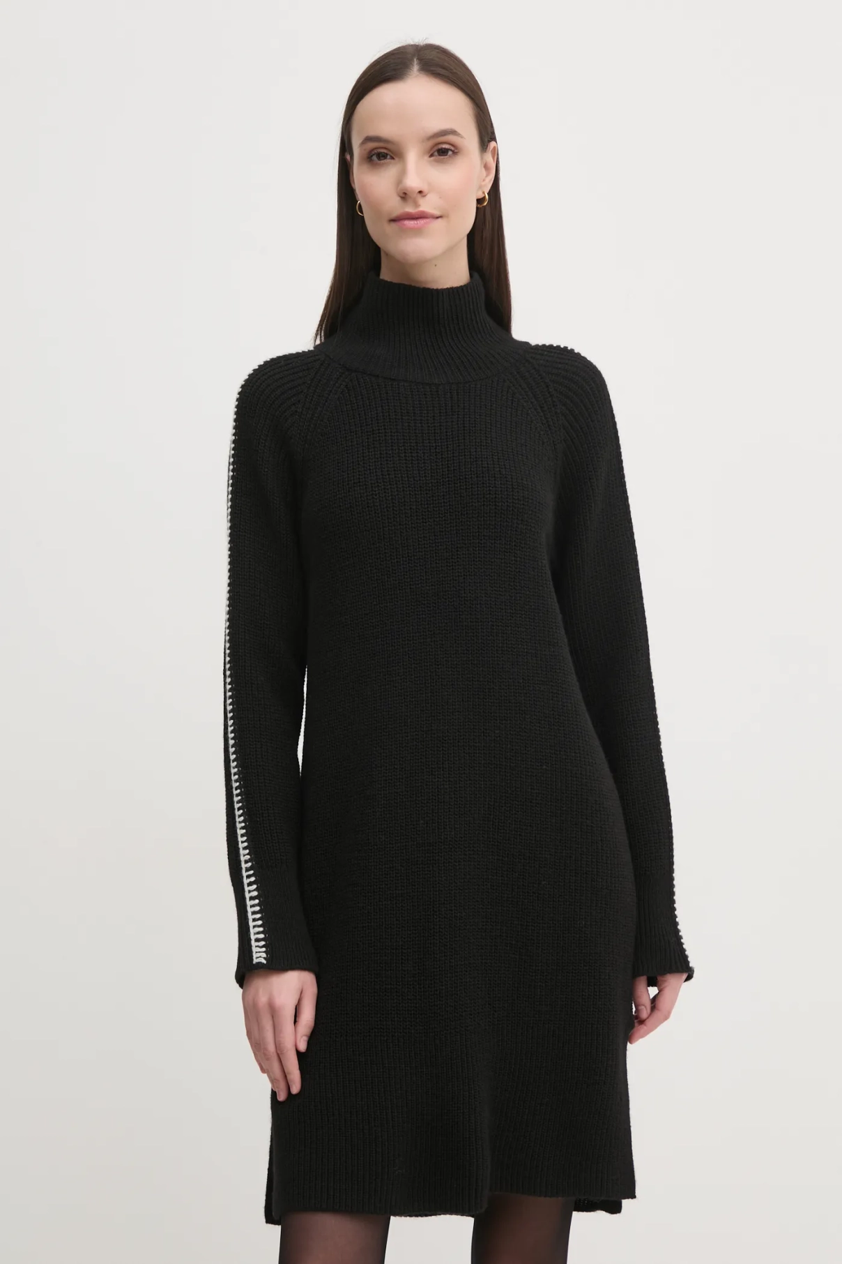 Платье с добавлением шерсти Sisley, черный
Платье с добавлением шерсти Sisley, черный