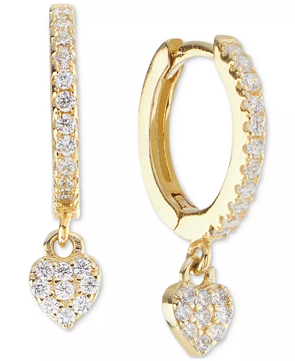 Серьги-Кольца с подвесками в форме сердца из кубического циркония (3/8 карата) из 14-каратного золота на основе стерлингового серебра Macy'S, gold
Серьги-Кольца с подвесками в форме сердца из кубического циркония (3/8 карата) из 14-каратного золота на основе стерлингового серебра Macy'S, gold