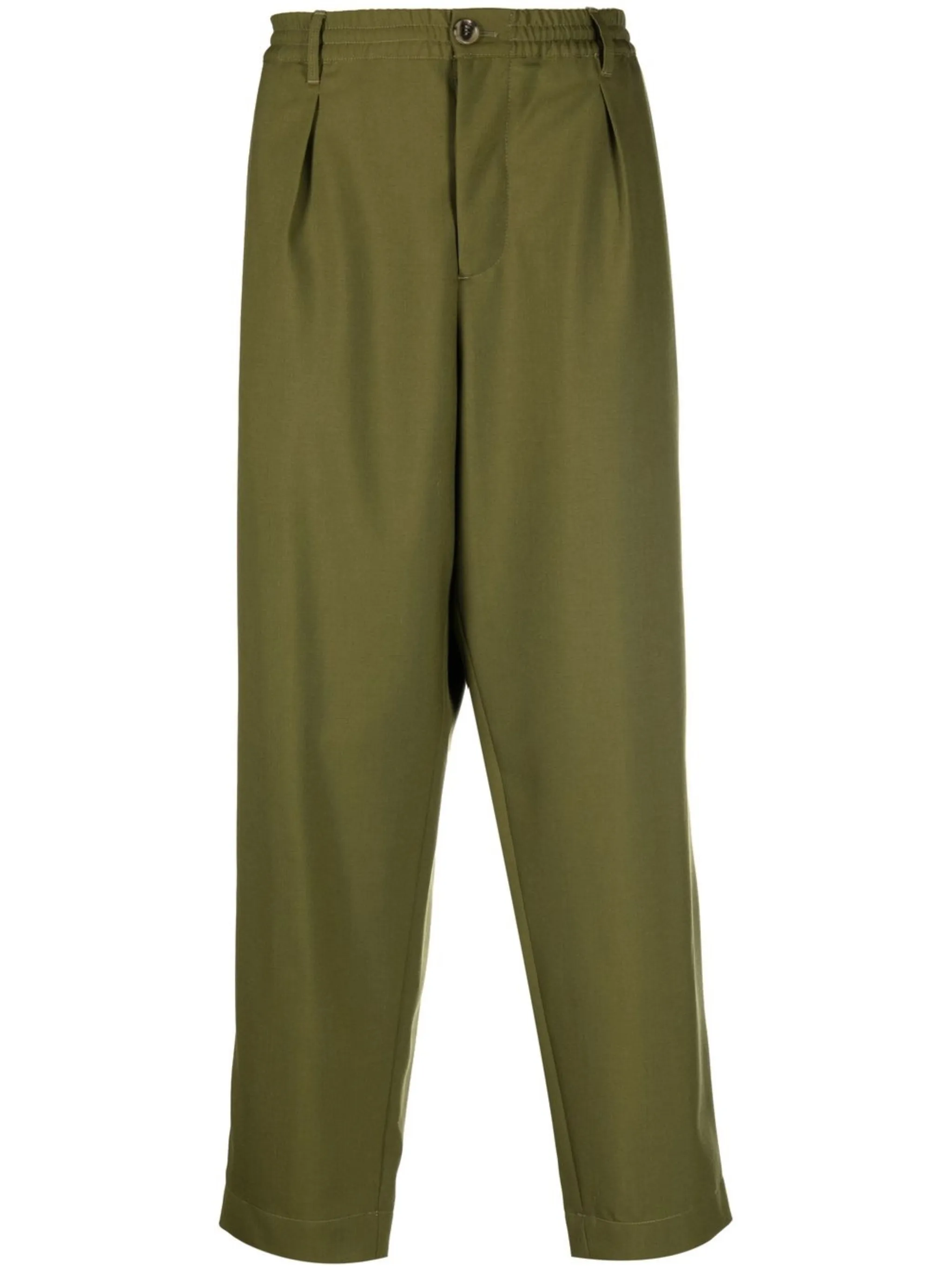 Укороченные брюки с эластичным поясом Marni, зеленый
Укороченные брюки с эластичным поясом Marni, зеленый