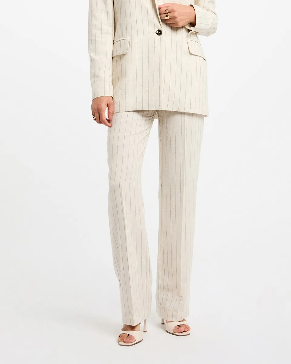 Женские брюки с широкими штанинами в полоску Morgan, бежевый
Женские брюки с широкими штанинами в полоску Morgan, бежевый