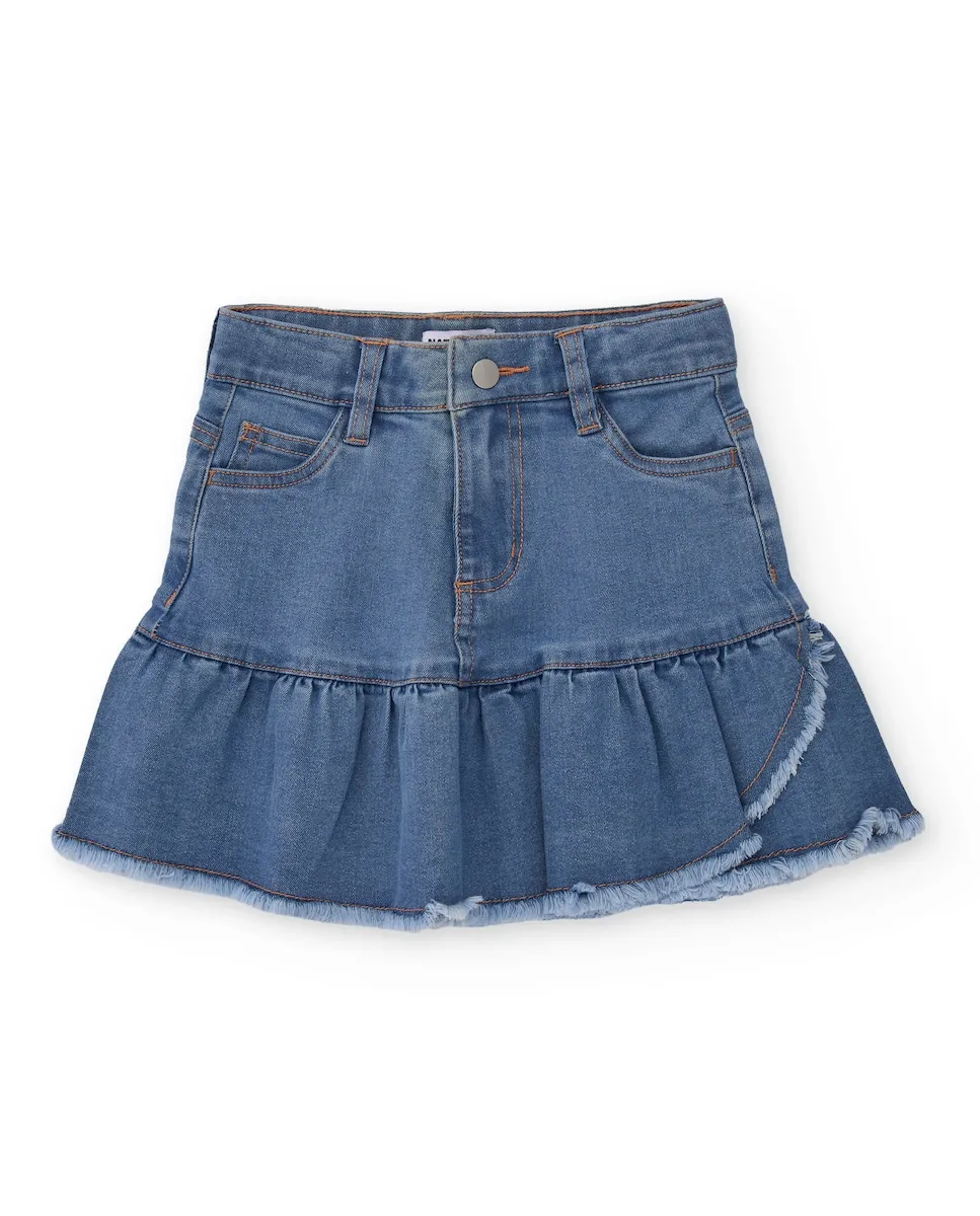 Джинсовая юбка с воланом для девочки Tuc tuc, темно-синий
Джинсовая юбка с воланом для девочки Tuc tuc, темно-синий