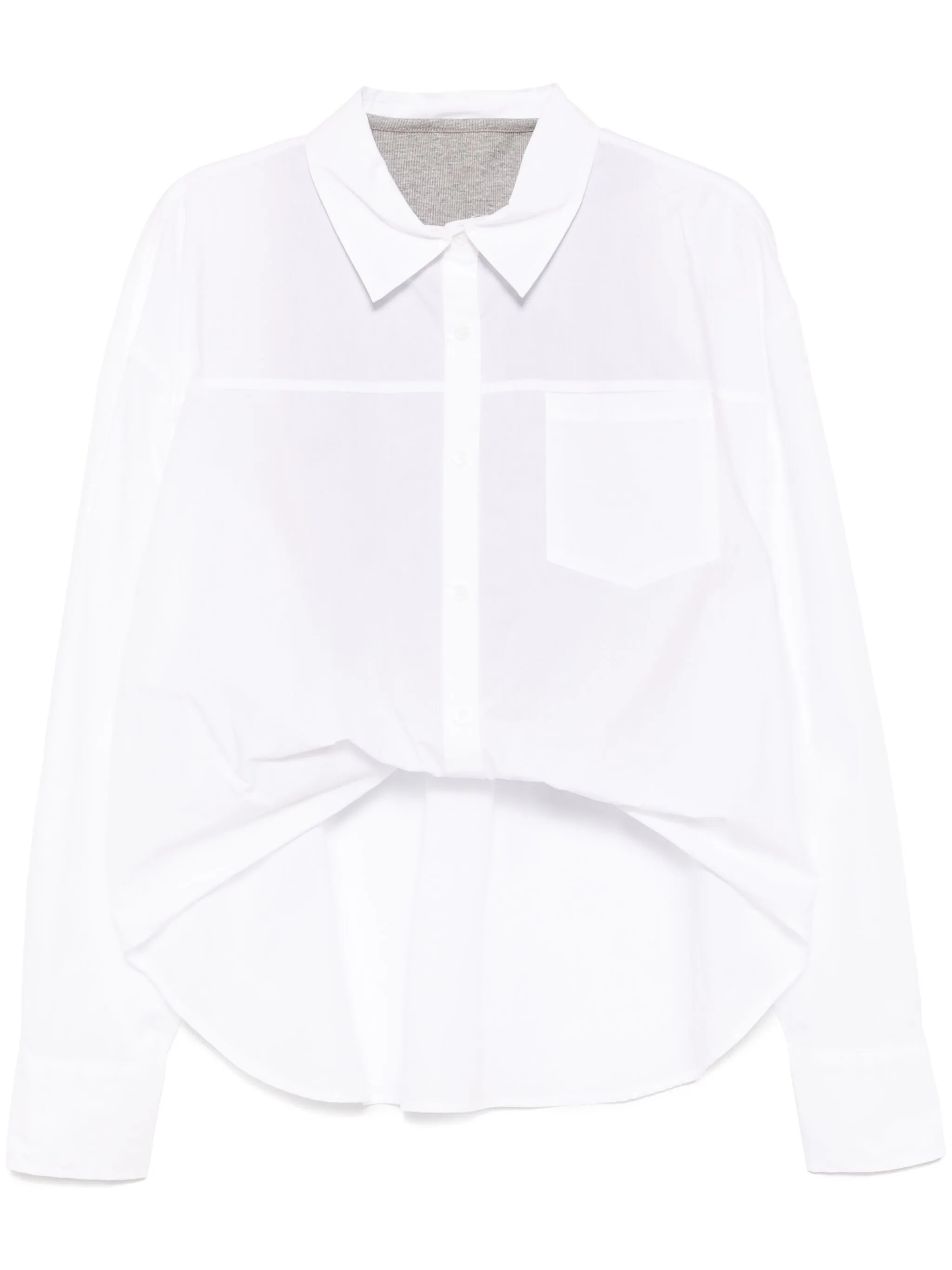 Рубашка асимметричного кроя B+Ab, белый
Рубашка асимметричного кроя B+Ab, белый