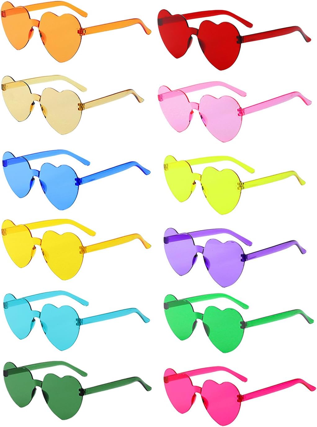 Набор из 12/24/36 солнцезащитных очков в форме сердца/звезды, безободковые солнцезащитные очки конфетных цветов, прозрачные очки в форме пентаграммы (оптовая продажа) BIRDDIE, 12 Pack Love Heart
Набор из 12/24/36 солнцезащитных очков в форме сердца/звезды, безободковые солнцезащитные очки конфетных цветов, прозрачные очки в форме пентаграммы (оптовая продажа) BIRDDIE, 12 Pack Love Heart